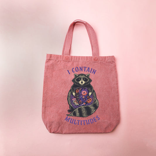 Raccoon Tote- PRINTED